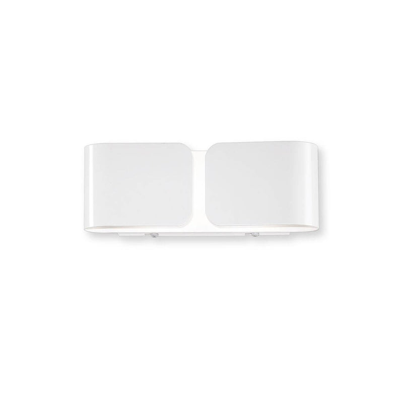 Applique murale Clip 2 lumières blanche, L 9 cm