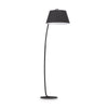 Lampadaire Pagoda noir, tissu