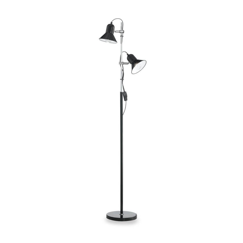 Lampadaire Polly 2 lumières noir