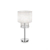 Lampe à poser Opera blanche, cristal
