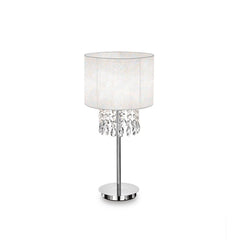 Lampe à poser Opera blanche, cristal
