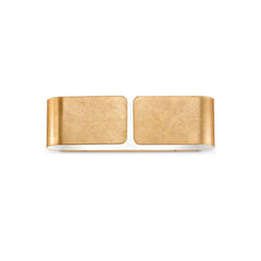 Applique murale Clip 2 lumières dorée, L 12,5 cm