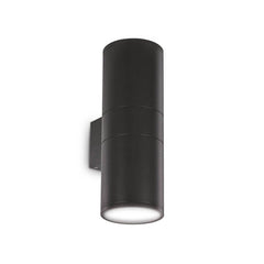 Applique extérieure GUN 2 lumières noire, L 31 cm