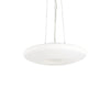 Suspension Glory 3 lumières blanche, verre, Ø 40 cm