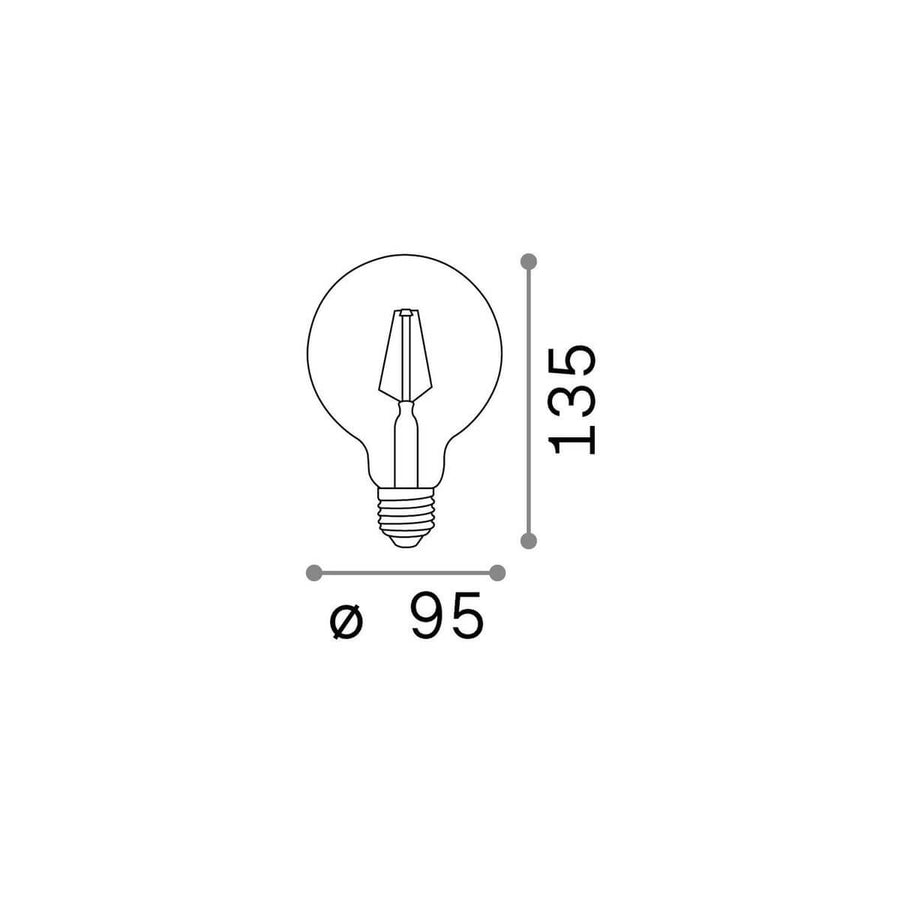 Ampoule E27 transparente, 8 W | Ideal Lux (101323)
