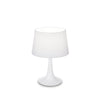 Lampe à poser London blanche, tissu, Ø 23,5 cm