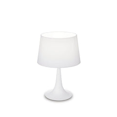 Lampe à poser London blanche, tissu, Ø 23,5 cm