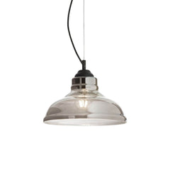Suspension Bistro fumée, verre, Ø 28 cm