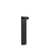 Lampadaire extérieur Sirio 2 lumières noir, L 15 cm