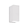 Applique extérieure UP 2 lumières blanche