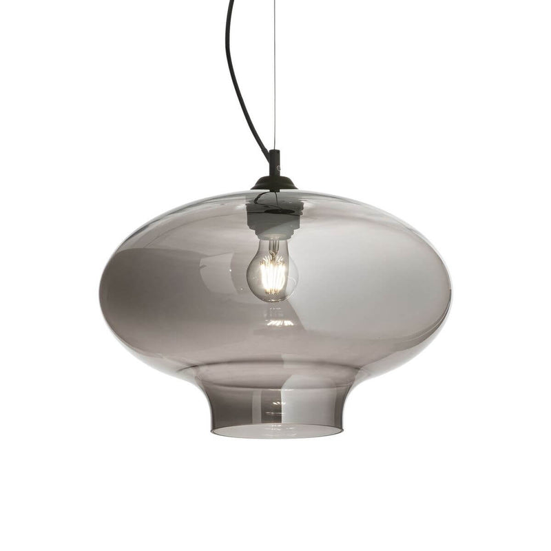 Suspension Bistro fumée, verre, Ø 40 cm