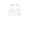 Plafonnier Compo 6 lumières blanc, verre