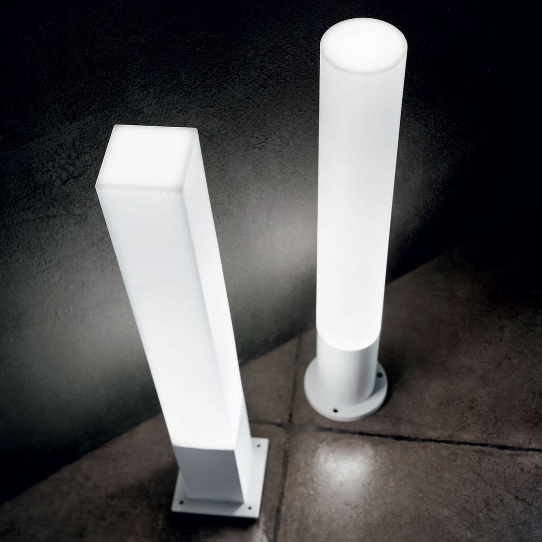 Lampadaire extérieur EDO Outdoor blanc, Ø 15,5 cm