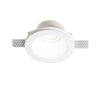 Spot encastrable Samba blanc, plâtre, Ø 12 cm