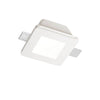 Spot encastrable Samba blanc, plâtre, L 12 cm