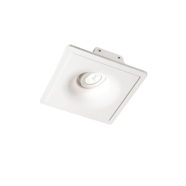 Spot encastrable Zephyr blanc, plâtre, L 20,4 cm