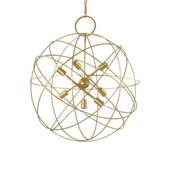 Suspension Konse 7 lumières dorée