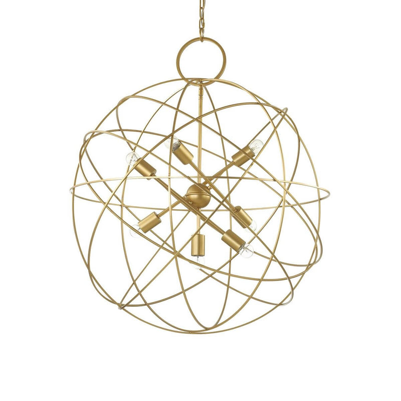 Suspension Konse 7 lumières dorée