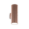 Applique extérieure GUN 2 lumières marron, L 31 cm