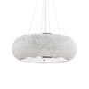 Suspension Pasha 14 lumières chromée, cristal
