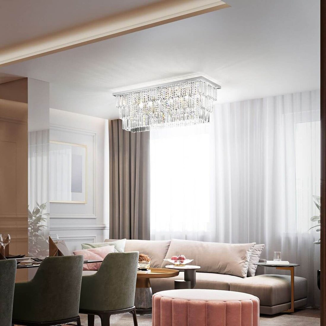 Luminaire plafonnier | Martinez Chromé