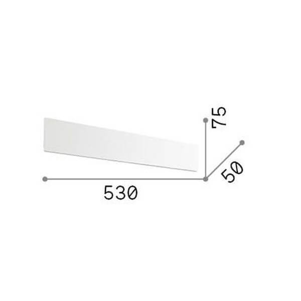 Applique murale ZIG ZAG blanche, L 7,5 cm (179308)