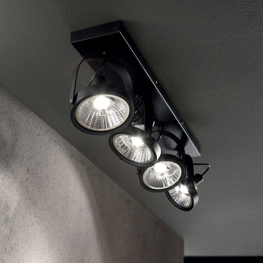 Plafonnier Glim 4 lumières noir
