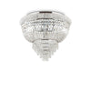 Plafonnier Dubai 6 lumières chromé, cristal