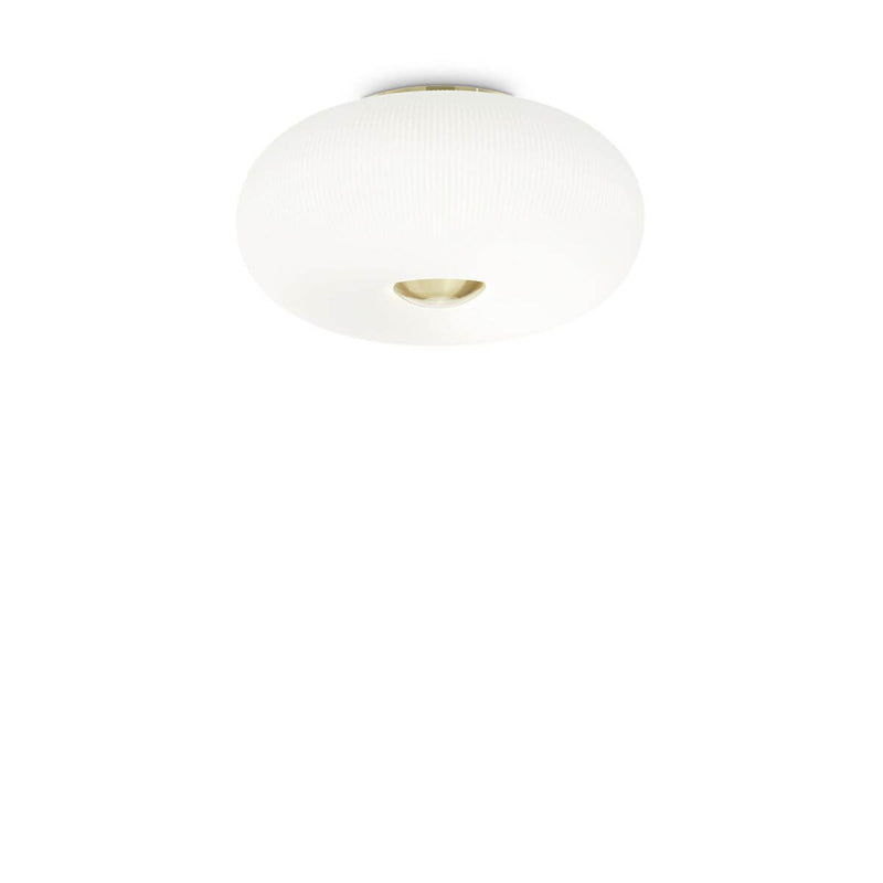 Plafonnier Arizona 3 lumières blanc, verre
