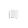 Applique murale Flash Gesso blanche, plâtre, L 12,5 cm