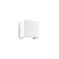Applique murale Flash Gesso blanche, plâtre, L 12,5 cm