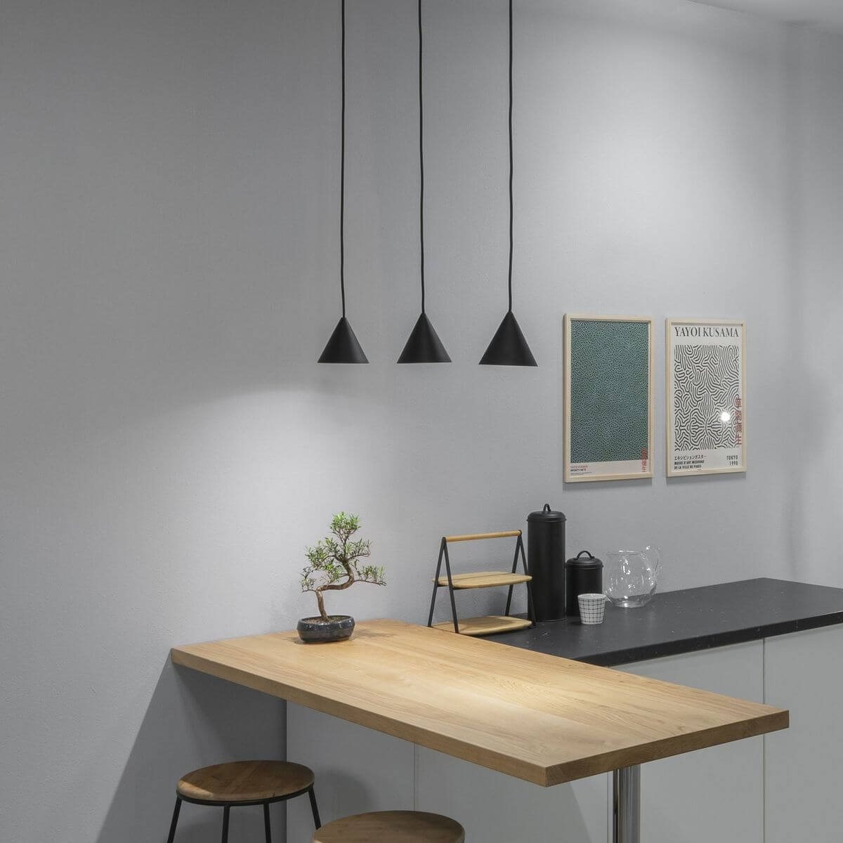 Suspension A-line noire, Ø 13 cm