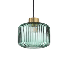 Suspension Mint verte, verre, Ø 24 cm