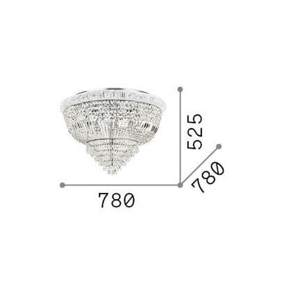 Luminaire plafonnier | Dubai Chromé
