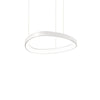 Suspension Gemini blanche, L 42,5 cm