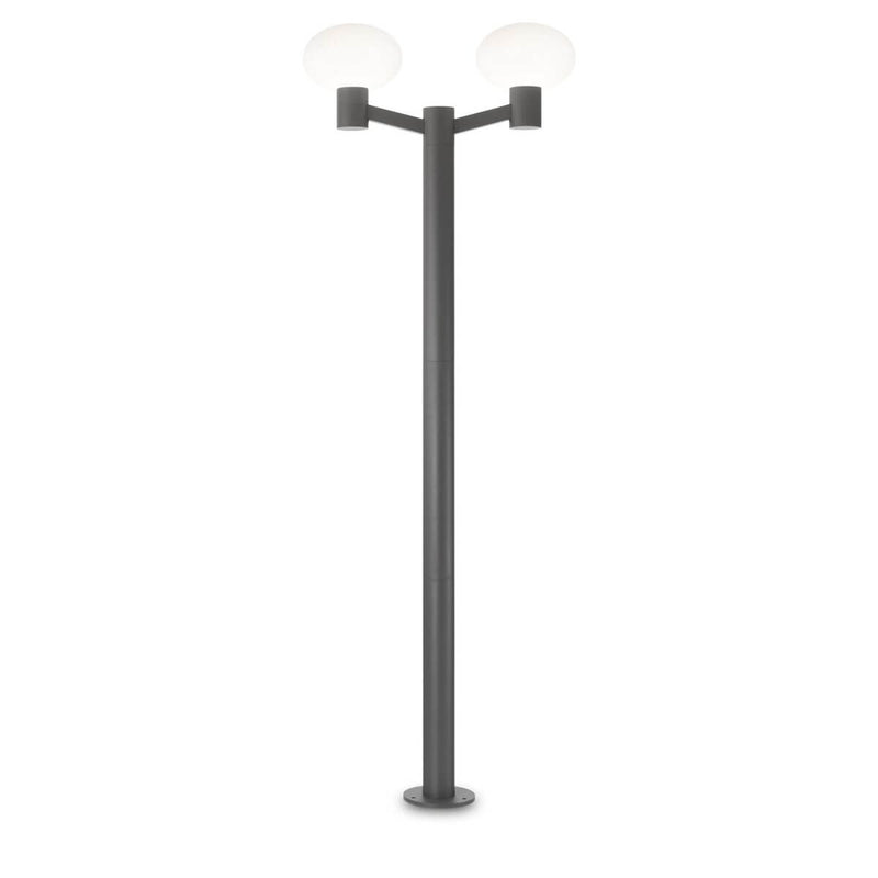 Lampadaire extérieur Clio 2 lumières anthracite