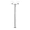 Lampadaire extérieur Clio 2 lumières gris