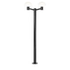 Lampadaire extérieur Clio 2 lumières noir