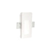 Spot encastrable Walky blanc, plâtre, L 16,6 cm