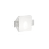 Spot encastrable Walky blanc, plâtre, L 10 cm