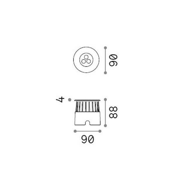 Luminaire extérieur Floor, Ø 9 cm