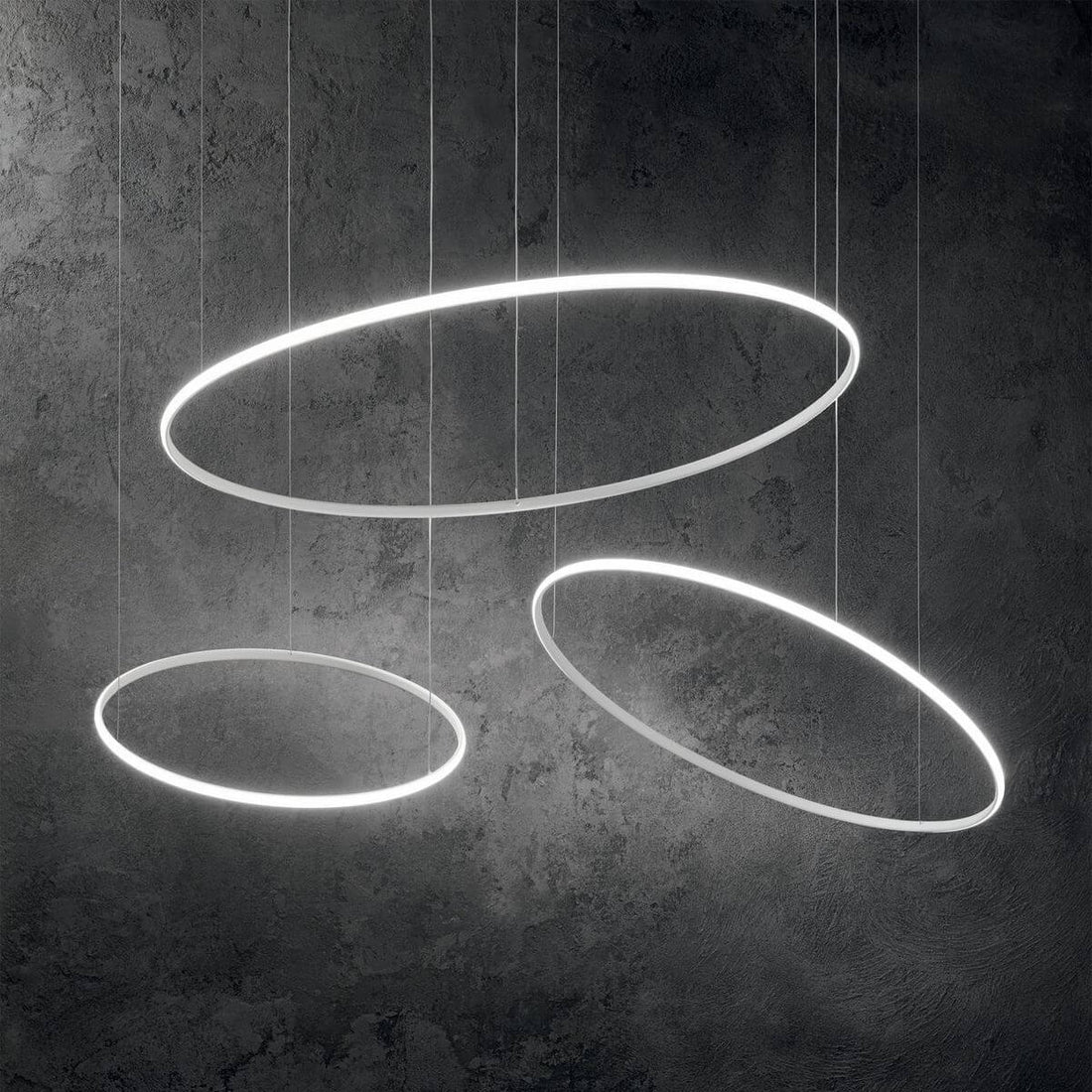 Suspension Hulahoop blanche, Ø 81,5 cm