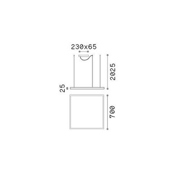 Suspension luminaire | Oracle Blanche L 70 cm