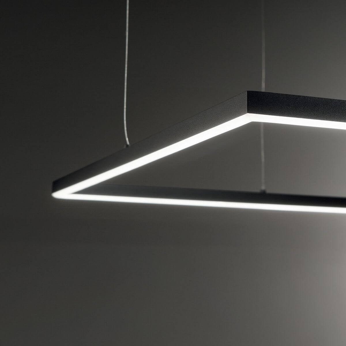 Suspension Oracle Slim noire, L 90 cm