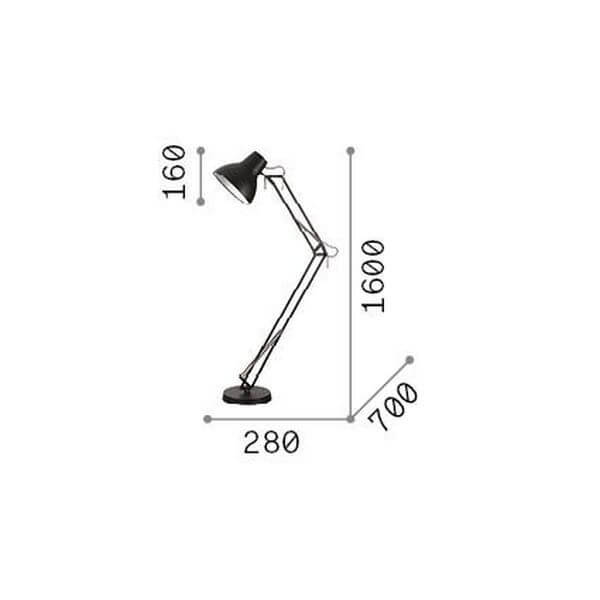 Lampadaire Wally noir