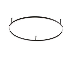 Plafonnier Oracle Slim noir, Ø 90 cm