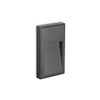 Applique extérieure Febe anthracite, verre, L 22,5 cm