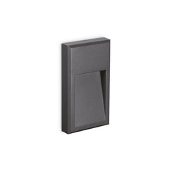 Applique extérieure Febe anthracite, verre, L 22,5 cm