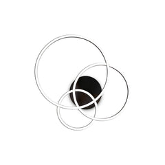 Plafonnier Frame noir, L 56 cm