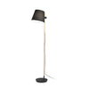 Lampadaire Axel noir, bois